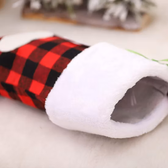 Chaussettes cadeaux de patte de chien de chat d'animal de compagnie de sublimation de chèque blanc noir